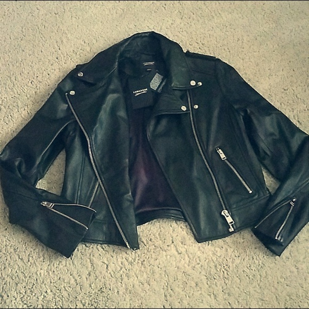 LaMarque "Holy" lamb leather biker jacket